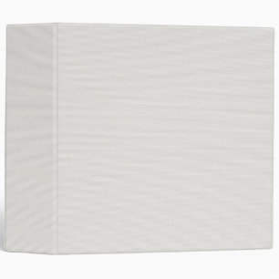 Blank White Linen Fabric Texture Minimalist Clean 3 Ring Binder