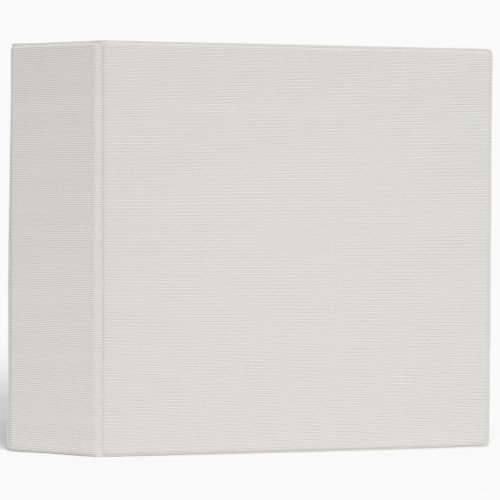 Blank White Linen Fabric Texture Minimalist Clean 3 Ring Binder