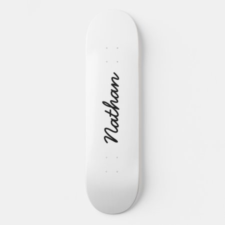 Blank White Skateboard Deck