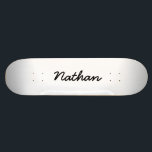Blank white skateboard deck<br><div class="desc">Blank white skateboard.Customize and personalize with your own text, photo, image or design.</div>