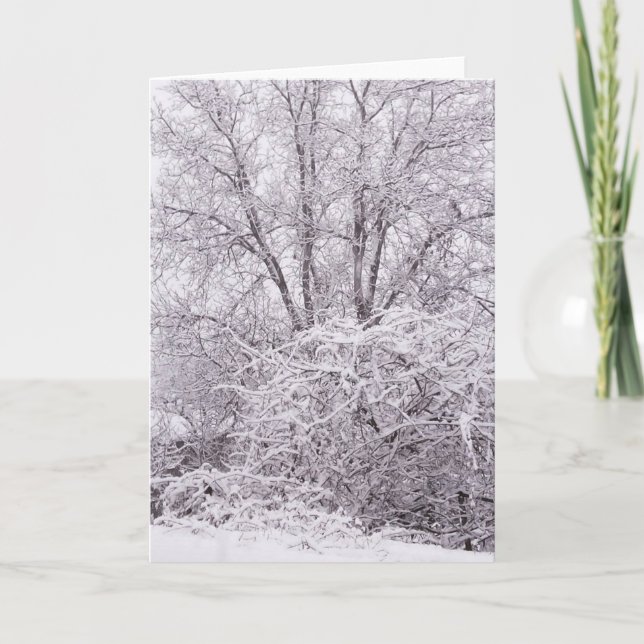 Blank Winter Scene Card (Front)