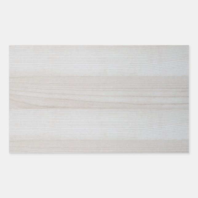 Blank Wood Template Trendy Elegant Design Nature Rectangular Sticker (Front)