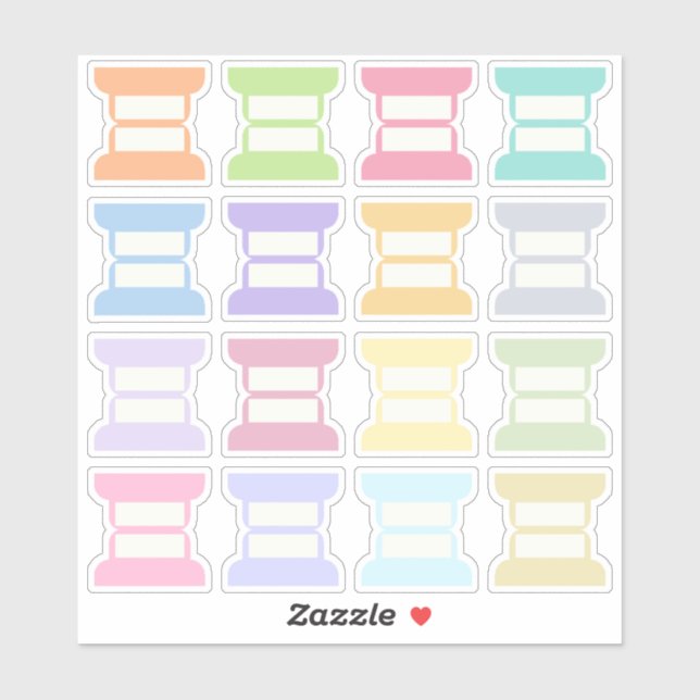 Blank Writable Index Tabs Journal Divider Foldable Sticker (Sheet)