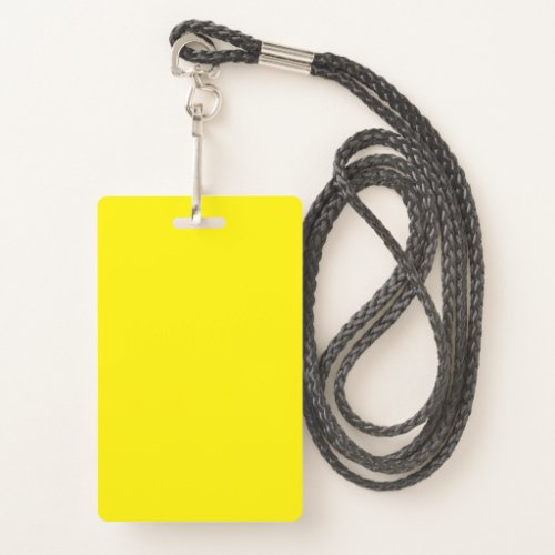 Blank Yellow DIY Template Custom Text Photo Image  Badge