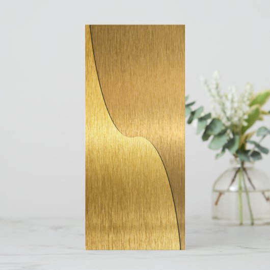 Blank Yin Yang Gold Rack Cards (Standing Front)