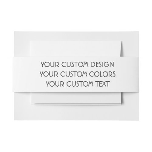 BLANK Your Design Here _ Invitation Belly Band