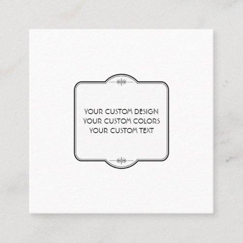 BLANK Your Design Here _ Square Business Card