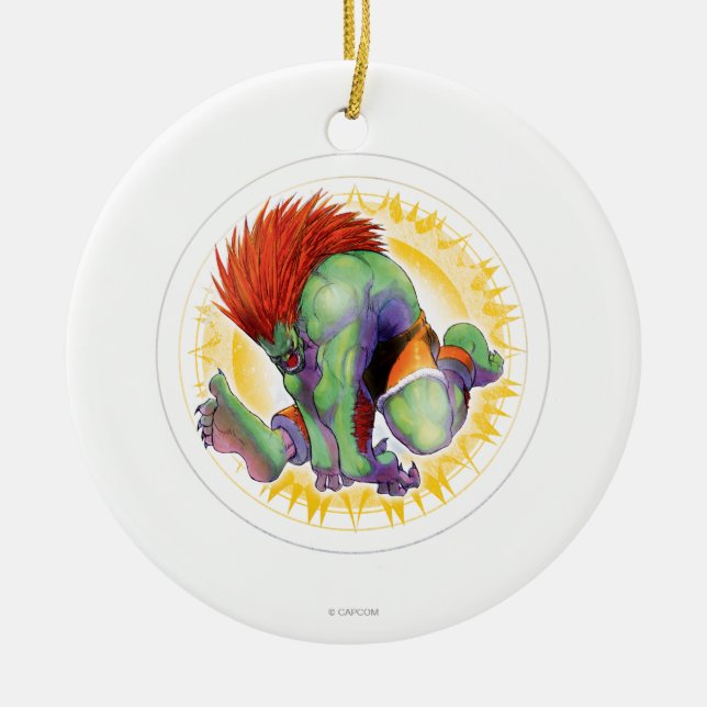 Blanka Ceramic Ornament (Front)