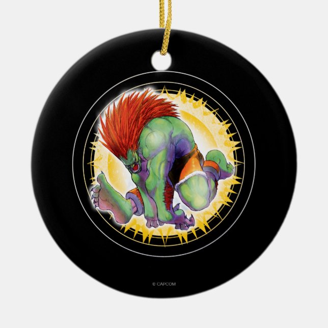 Blanka Ceramic Ornament (Front)