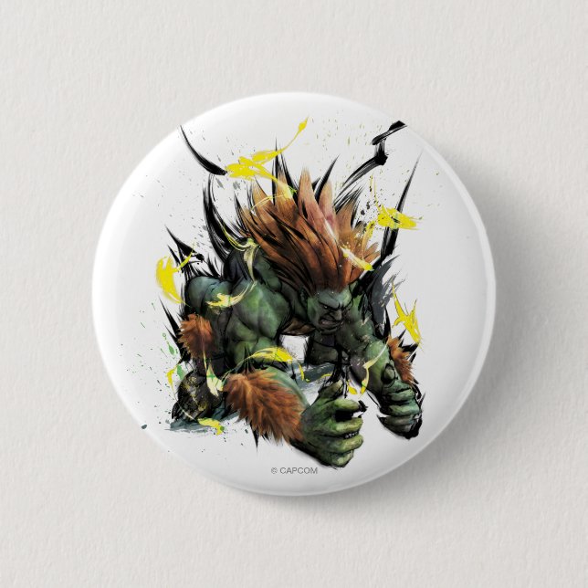 Blanka Charge Pinback Button (Front)