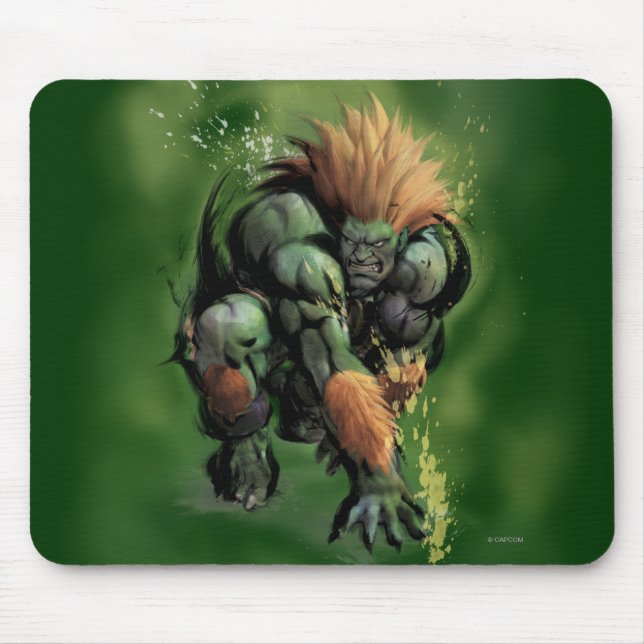 Blanka Crouch Mouse Pad (Front)