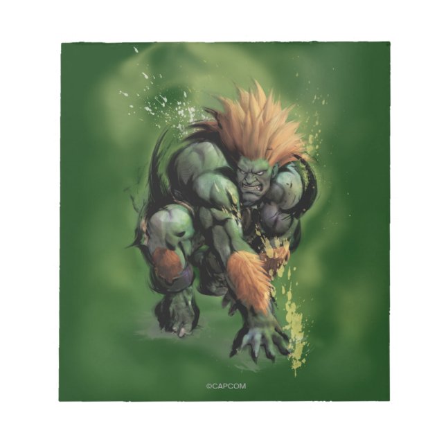 Blanka Crouch Notepad (Front)