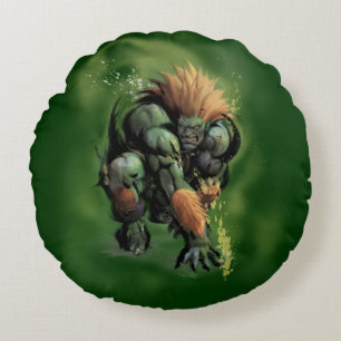 Blanka Crouch Round Pillow