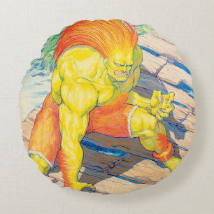 Blanka on Bridge 2 Round Pillow