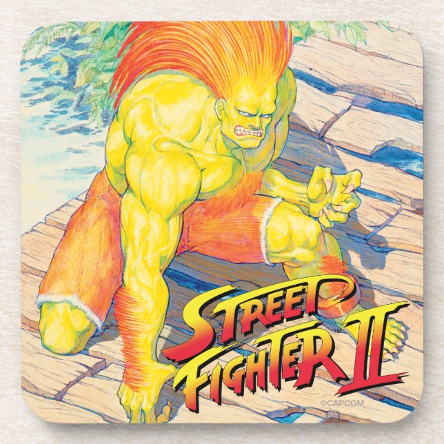 Blanka on Bridge Beverage Coaster (Front)