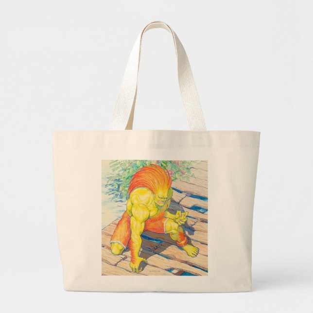 Blanka on Bridge Large Tote Bag (Front)