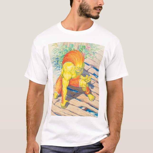 Blanka on Bridge T-Shirt (Front)