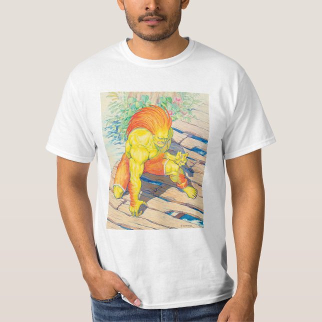 Blanka on Bridge T-Shirt (Front)