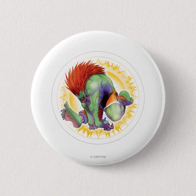 Blanka Pinback Button (Front)