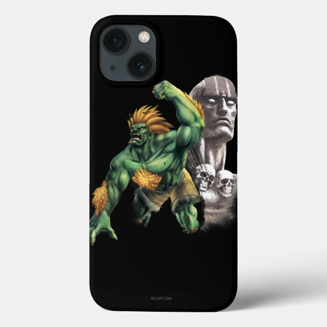 Blanka Vs. Dhalsim Case-Mate iPhone Case (Back)