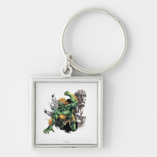 Blanka Vs. Dhalsim Keychain (Front)