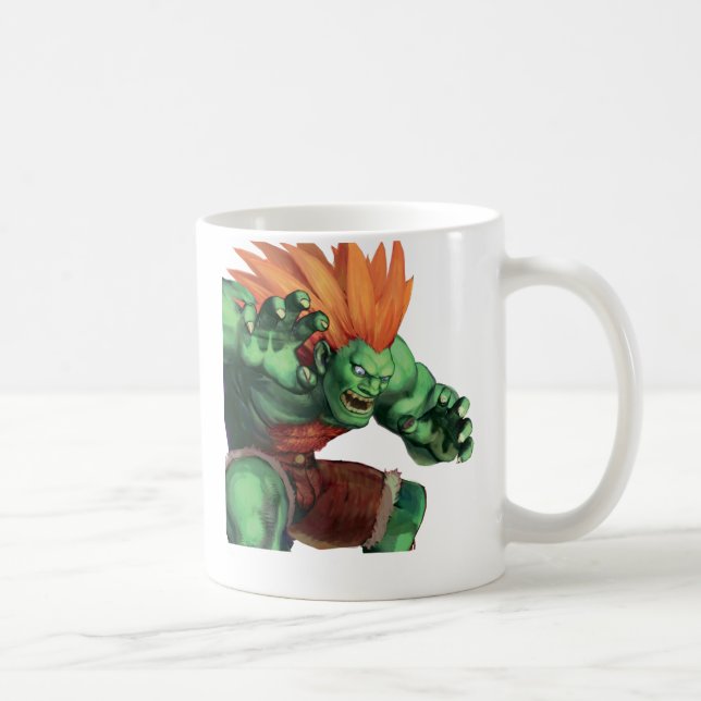 Blanka With Hands Raised Coffee Mug (Right)