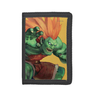 Blanka With Hands Raised Tri-fold Wallet