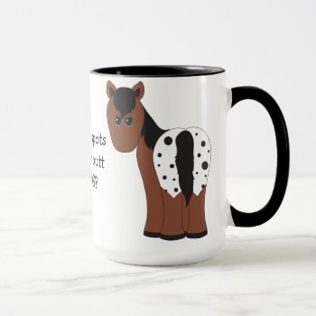Blanket And Leopard Big Butt Appaloosa Horse Mug by TheCutieCollection at Zazzle