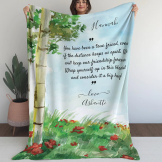 Blanket for a Long Distance Friend | COVID Message