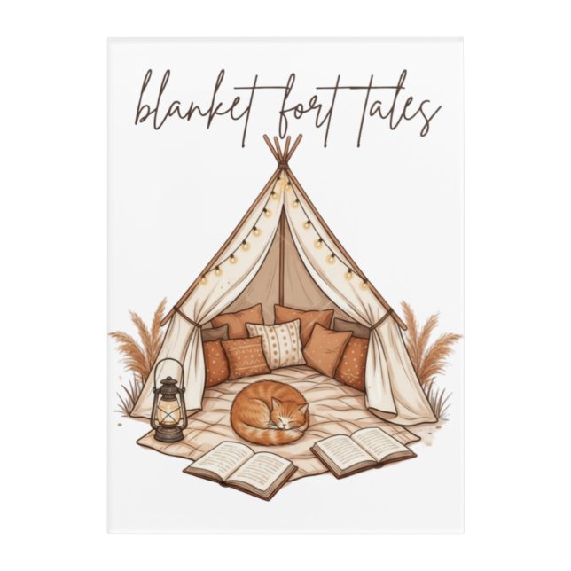 Blanket Fort Tales Cozy Cat Art (Front)