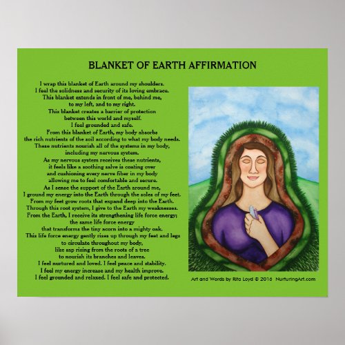 Blanket of Earth by Rita Loyd Poster