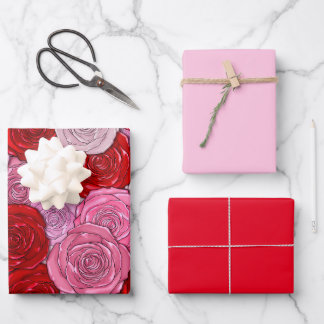Blanket of Roses Wrapping Paper Sheets