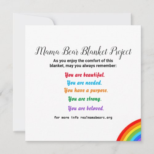 Blanket Project Card