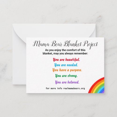 Blanket project flat cards