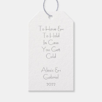 Blanket Tag Wedding Favor