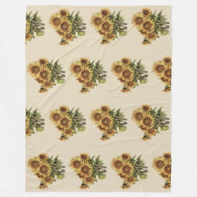 Blanket with sunflowers (Front)