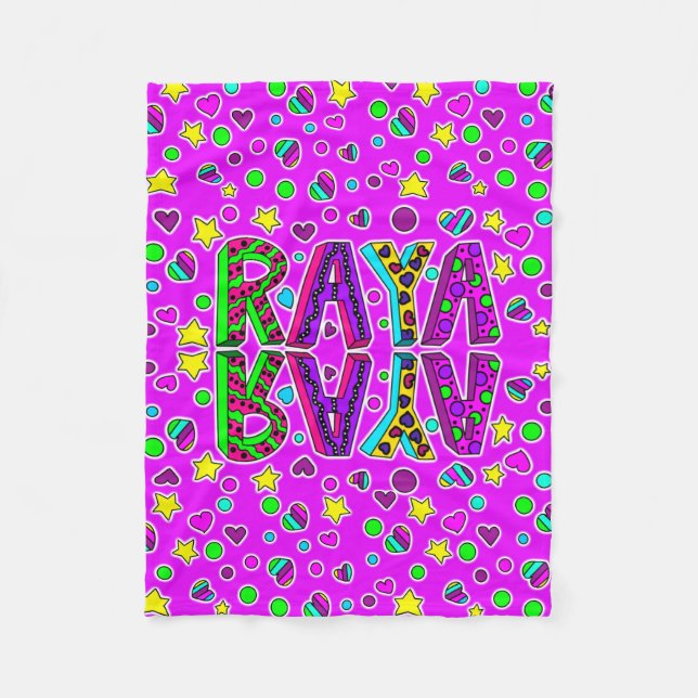 Blanket with the name Raya (Front)