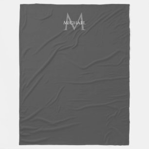Blankets Monogram Elegant Modern Custom Template