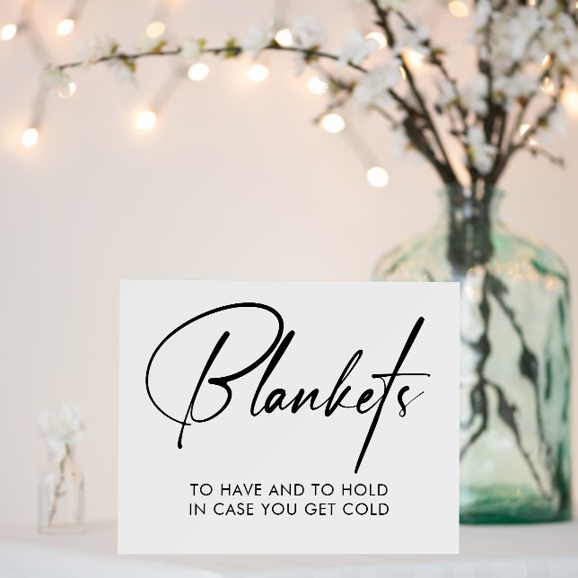 Blankets Wedding Reception Sign (In Situ (Wedding))