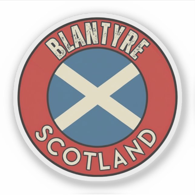 Blantyre, Scotland Sticker (Front)