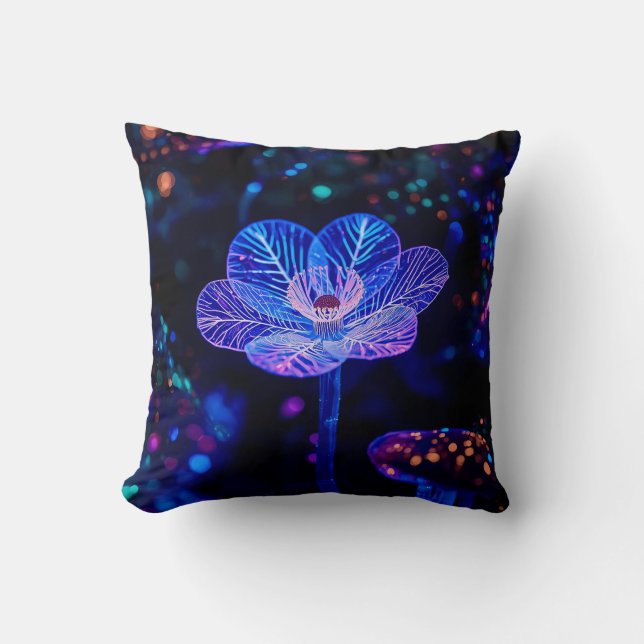 Blaque Light Throw Pillow (Front)