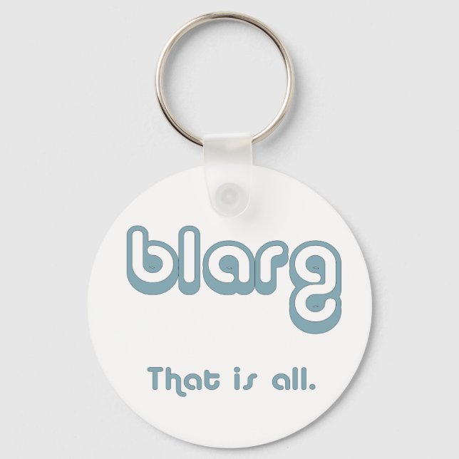 blarg. keychain (Front)