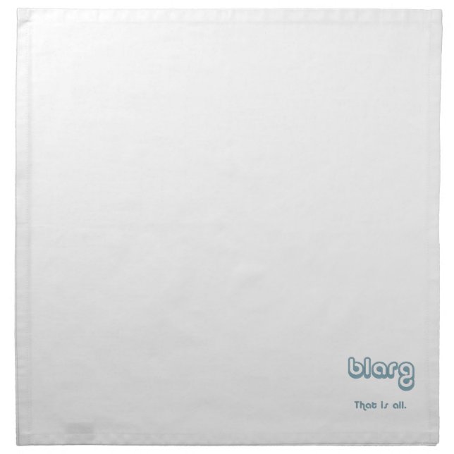 blarg. napkin (Front)