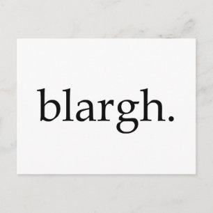 Blargh Postcard