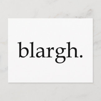 Blargh Postcard