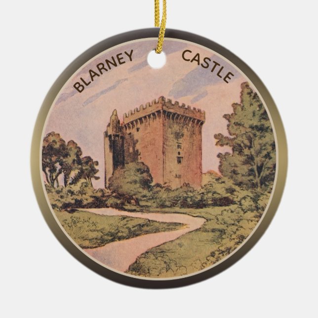 Blarney Castle Ceramic Ornament (Front)