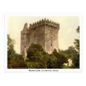 Medieval stronghold Blarney Castle, Irish postcard