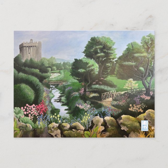 Blarney Castle Gardens Ireland Postcard (Front)