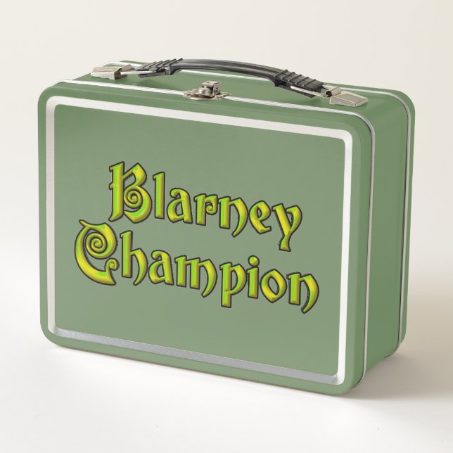 Blarney Champion green lunchbox (Front)