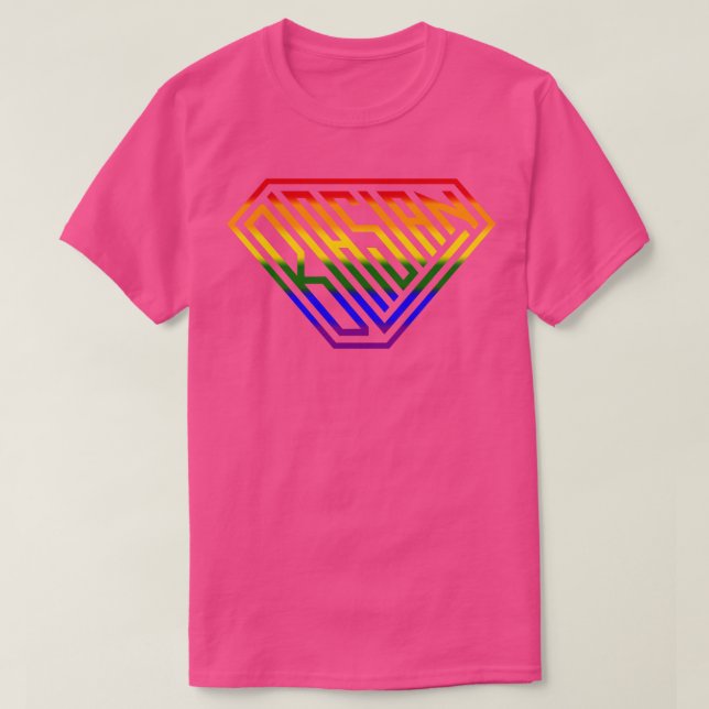 Blasian SuperEmpowered Shield Rainbow T-Shirt (Design Front)